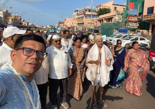 Reenactment of Mahatma Gandhi's 1934 Padayatra begins