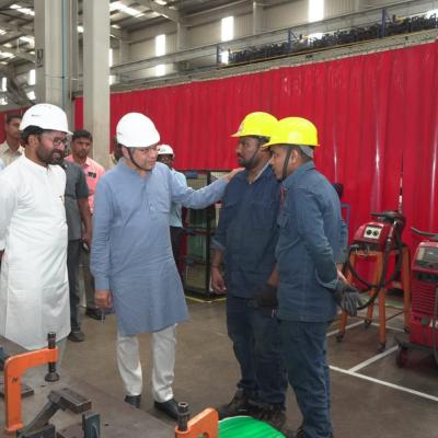 Interaction with Engineers and Manufacturing Teams at Medha Bogies Factory