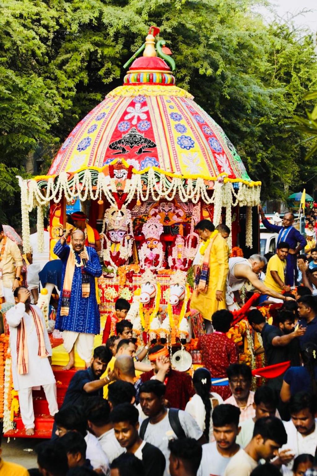 New Delhi’s Hauz Khas Jagannath Temple hosts Bahuda Yatra