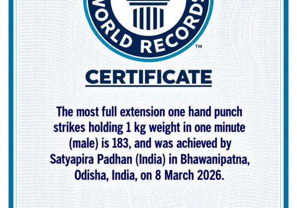 Kalahandi Man Satyapira Padhan Enters Guinness World Records with 183 Punch Strikes