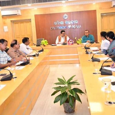 Shri Lanka Dinakar, Chairperson of Twenty Points Programme  Government of Andhra Pradesh, visits Odisha