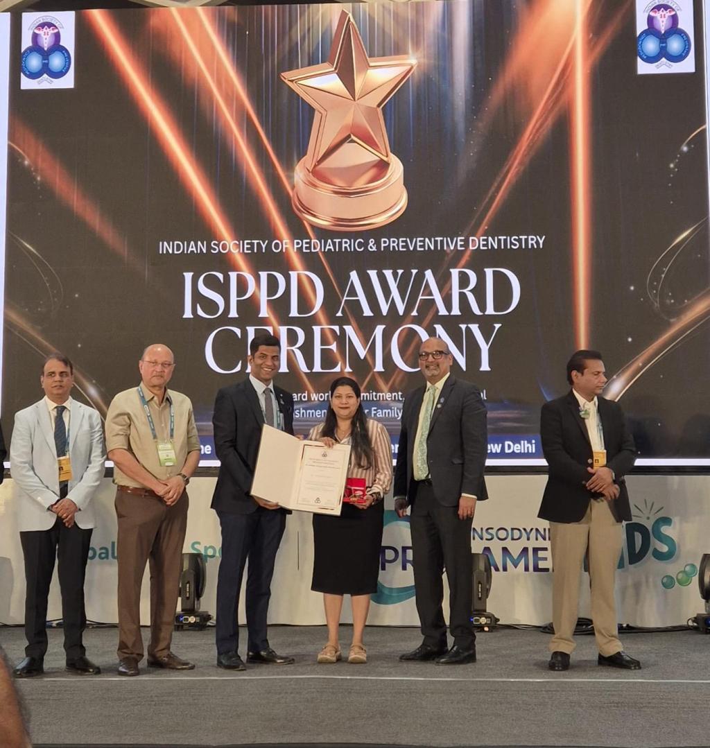 Dr Suryakanta Jew Honoured with Academic Excellence Award at 47th ISPPD Conference