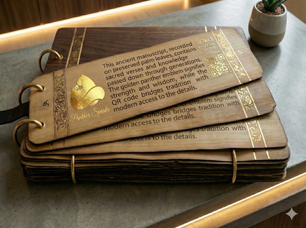 Panther Speaks: A Historic Literary Masterpiece Crafted on Palm Leaves