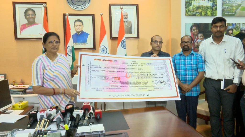 OTDC Contributes ₹1.17 Crore Dividend to Government of Odisha