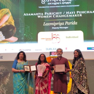 Laxmipriya Parida of IGS honoured with Excellence in Sustainable Development Award-2026