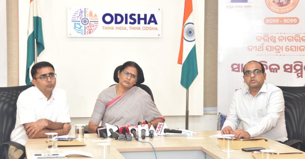 Deputy Chief Minister  Pravati Parida Unveils Guidelines for Baristha Nagarik Tirtha Yatra Yojana 2026–27