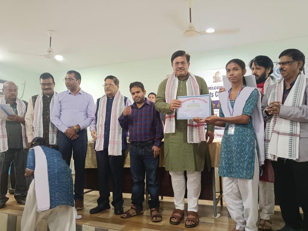Citizens' Human Rights Clinic, Odisha organised a Certificate & Award Ceremony for the Summer Internship students of Rama Devi Women's University