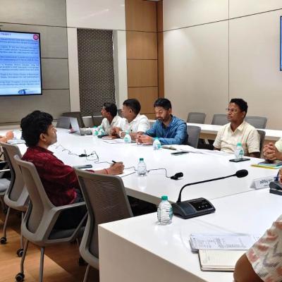 Revenue Secretary Reviews Progress of Haridaspur–Vizianagaram Fourth Railway Line Project