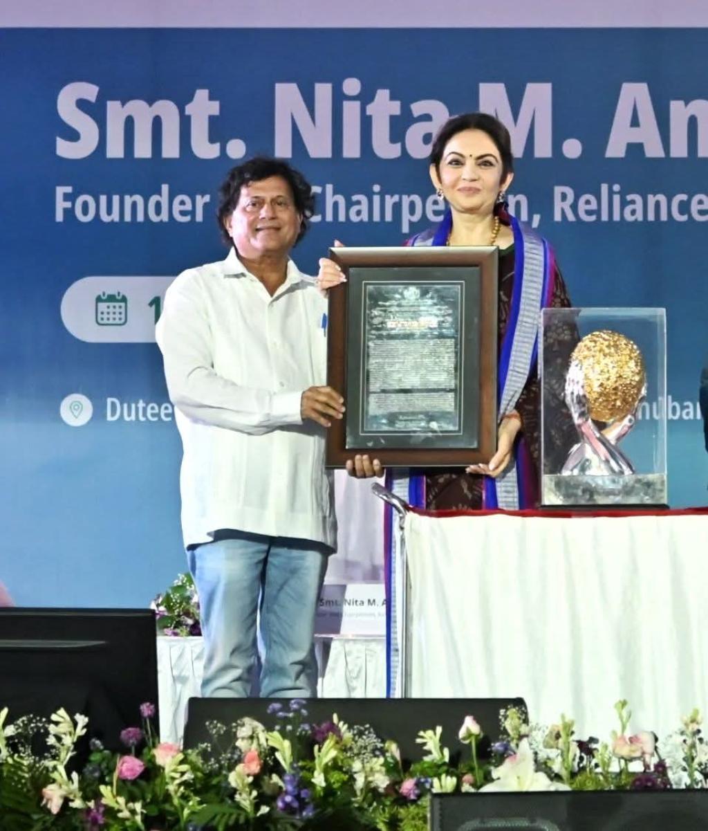 KISS Humanitarian Award 2025 to Smt. Nita M. Ambani