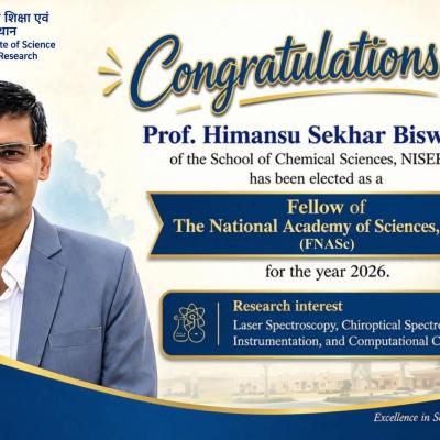 Professor Himanshu Sekhar Biswal Elected NASI Fellow for 2026, Brings Pride to Bari