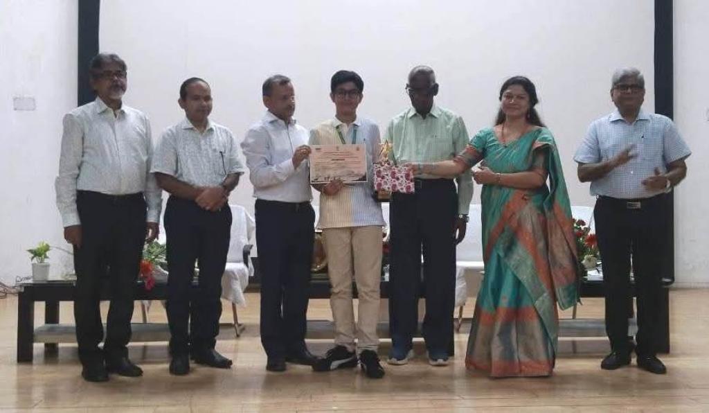 Diptiman won the 2nd Prize in the State Level Earth Day Poster making competition