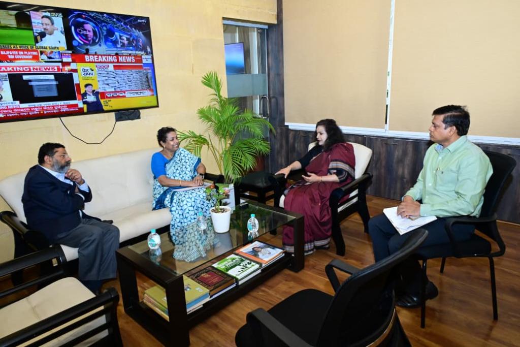 NDMA Members Meet Odisha Chief Secretary after successful BRICS DRR Technical Meeting