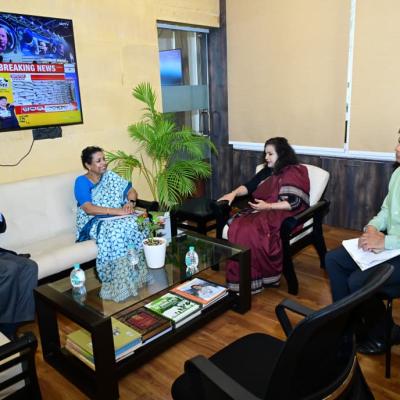 NDMA Members Meet Odisha Chief Secretary after successful BRICS DRR Technical Meeting