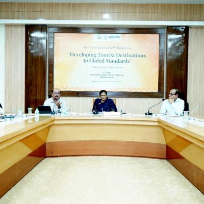 DCM Pravati Parida Chairs State-Level Workshop on Development of Global Standard Tourist Destinations in Odisha