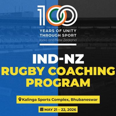 India & New Zealand Mark 100 Years of Sporting Ties with Expert Rugby Coaching programme in Bhubaneswar