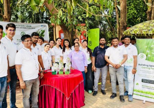 Rainbow Assets, Odisha’s Leading Property Consulting Company, Leads Grand Tulsi Distribution Drive on Earth Day in Bhubaneswar inspiring Green & Spiritual Living