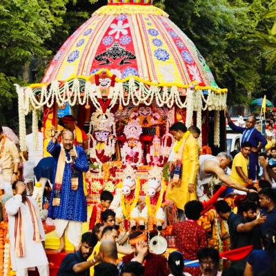 New Delhi’s Hauz Khas Jagannath Temple hosts Bahuda Yatra
