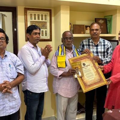 Veteran Journalist Saroj Nayak Honoured for Promoting ‘Poduana Yatra’ Tradition