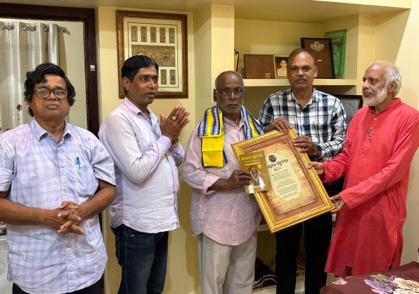 Veteran Journalist Saroj Nayak Honoured for Promoting ‘Poduana Yatra’ Tradition
