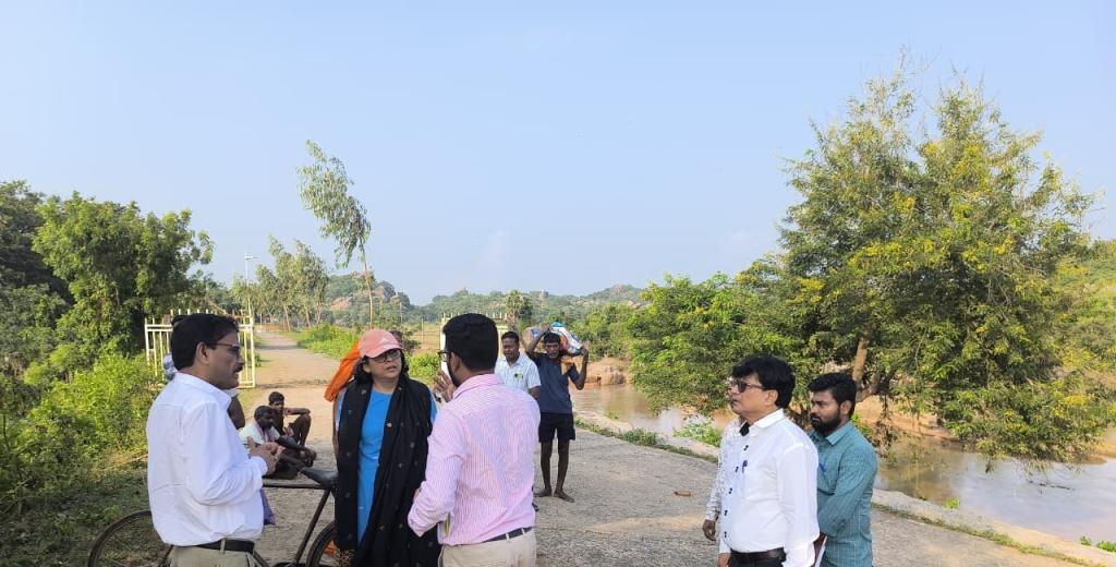 Principal Secretary Shubha Sharma visits Cyclone ‘Arnab’ Impact on Rushikulya River System